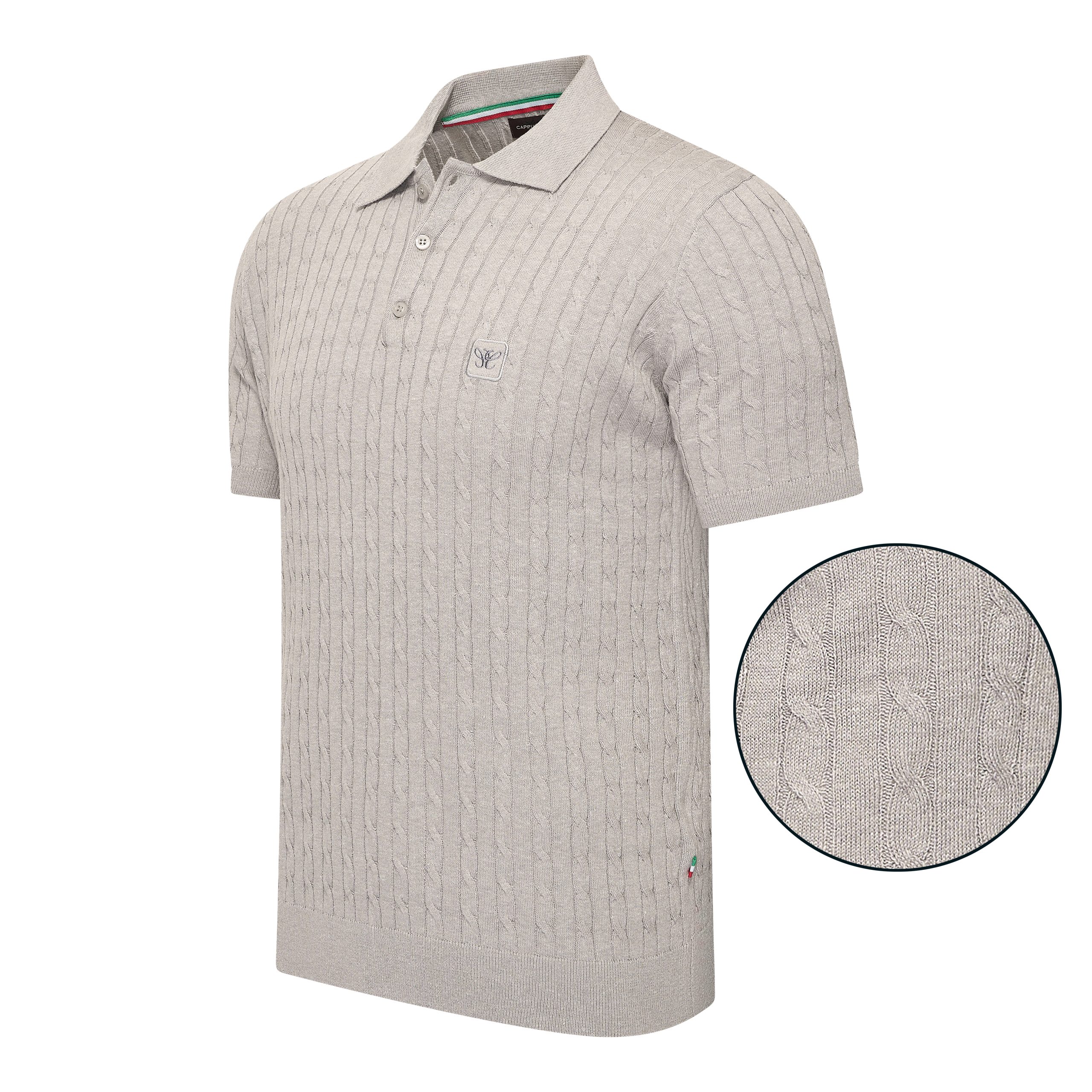 Loreto Cable Knit Crew Neck - obrazek 2