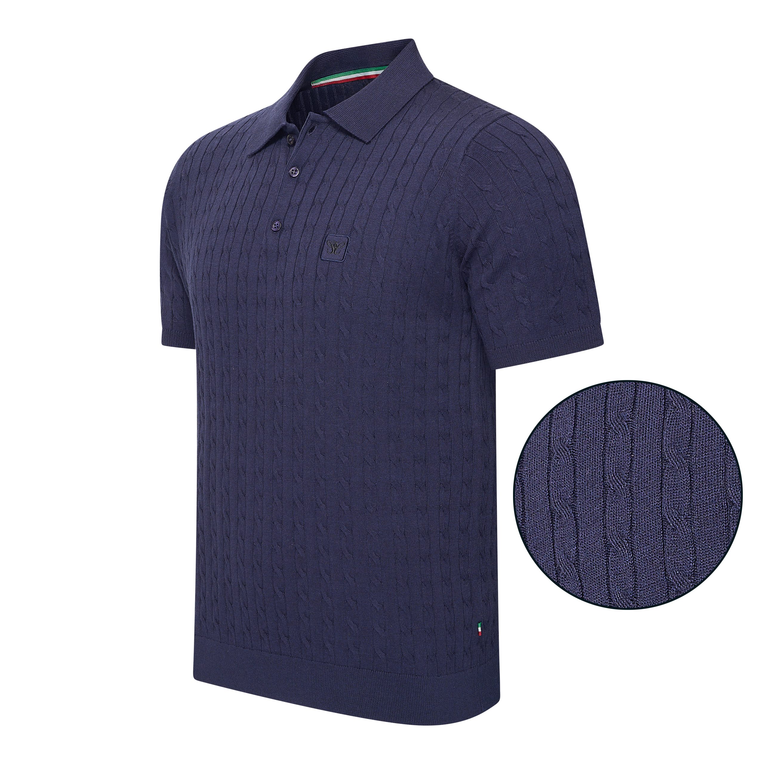 Loreto Cable Knit Crew Neck - obrazek 4